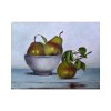 Pears and a Bowl - 8 x 10 - Oil on Canvas