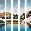 Subdivided Landscape 6 - Acrylic on Canvas - 48 X 72